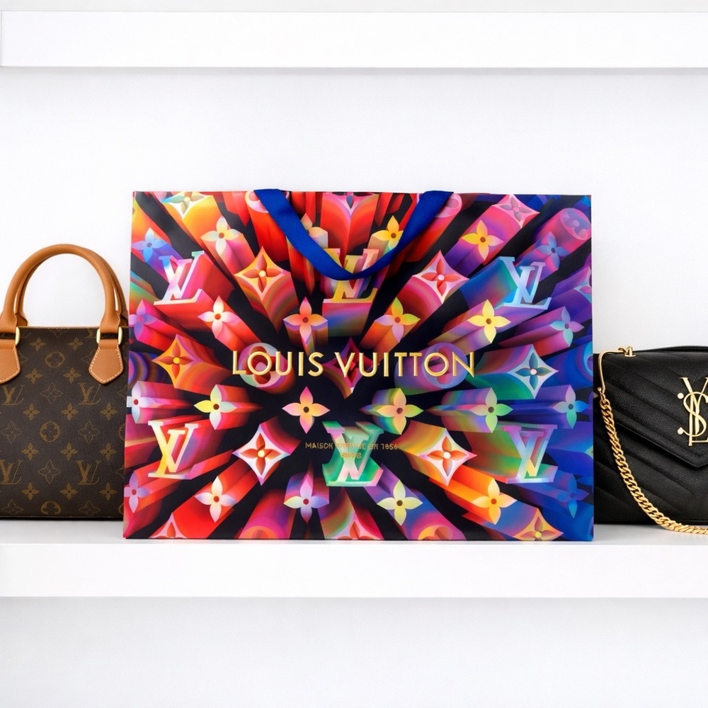 Louis Vuitton XL Multicolor Shopping Display Bag Limited Edition Boutique Decor - Picture 2 of 15